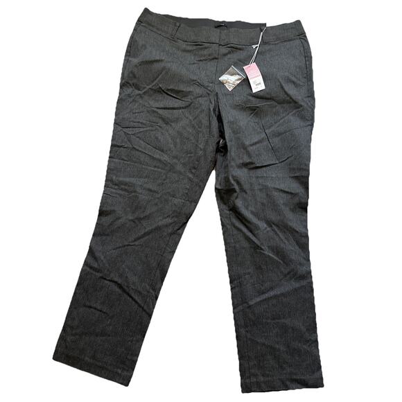 NEW Lane Bryant The Allie Pants Women's Size 22R (W40 L31) Grey Stretch Bootcut - Picture 1 of 4